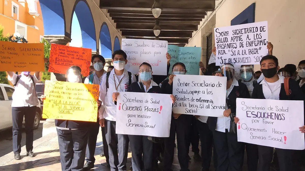 MANIFESTACION DE ESTUDIANTES SALUD